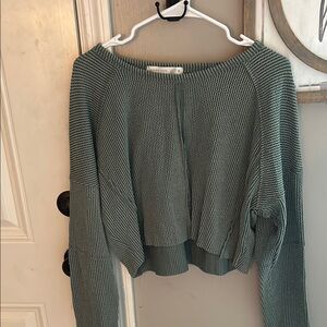 Green Knit Women's Sweater